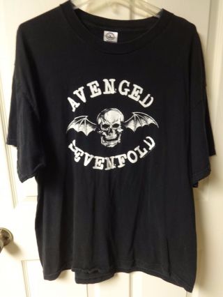 Vintage Avenged Sevenfold Tour T - Shirt Size Men 