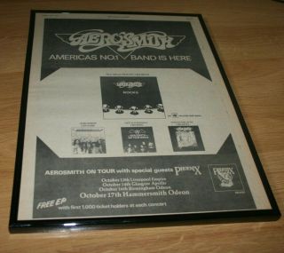 Aerosmith Framed Press Tour 1976