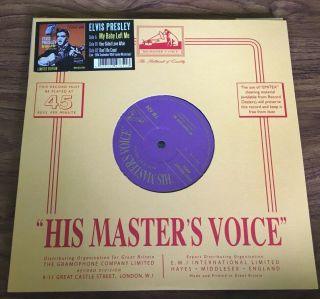 Elvis 10” Ltd Edition Ep Vinyl Record My Baby Left Me Hmv Numbered