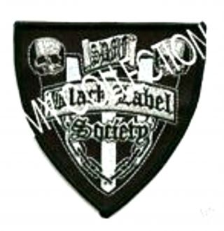 Black Label Society Embroidered Shield Patch Zakk Wylde