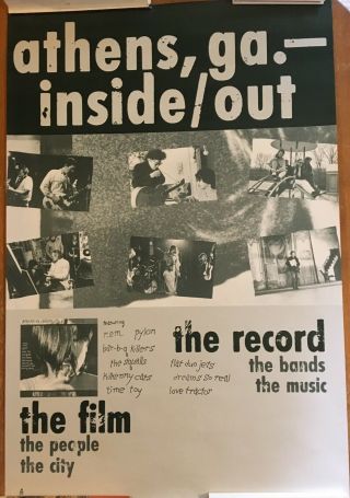 R.  E.  M.  • Athens Ga Inside Out Poster For Movie & Record