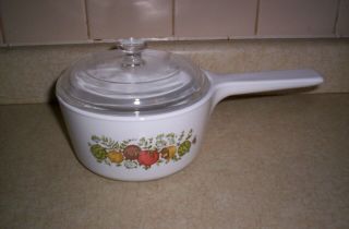 Corning Ware Range Toppers 1 Quart Saucepan With Lid Spice Of Life