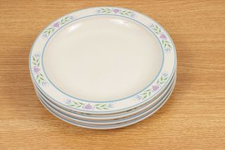 Tienshan Laurel Hearts - Desert Salad Plates - Set Of 4