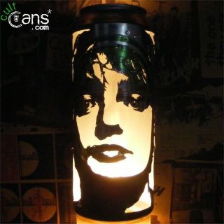 Pete Doherty Beer Can Lantern Libertines,  Babyshambles Pop Art Portrait Lamp