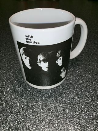 Rare 2011 The Beatles Coffee Mug Tea Cup John Lennon Ringo Black White Collector