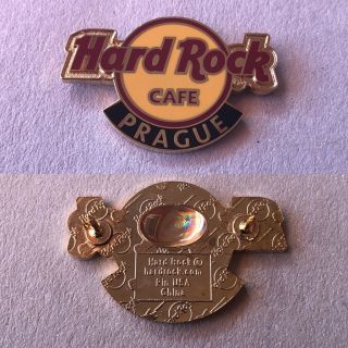 Hard Rock Cafe Prague Classic Logo Pin