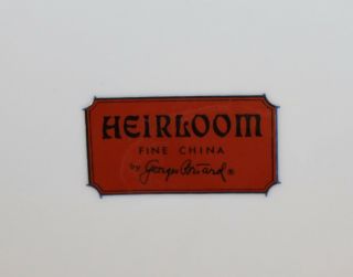 Vintage Heirloom Fine China by Georges Briard 10 1/4 