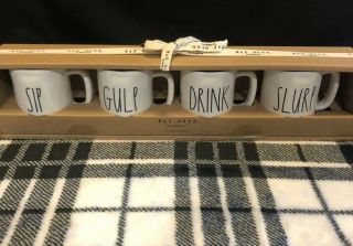 Rae Dunn Espresso Mini Mug Set Sip/gulp