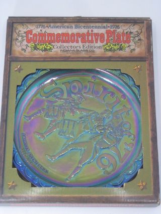 Indiana Glass Company Bicentennial Commemorative Collectors Edition Plate