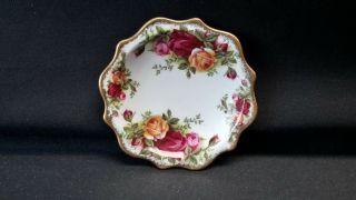 Royal Albert England Bone China Old Country Roses - Round Scalloped Coaster