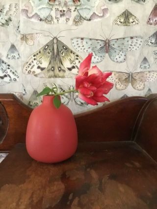 Heath Ceramics Bud Vase 4 " Matte Dusty Red Perfect
