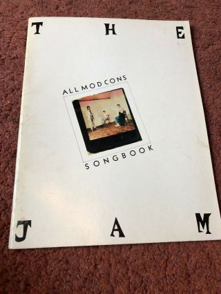 The Jam Songbook “all Mod Cons” Ultra Rare