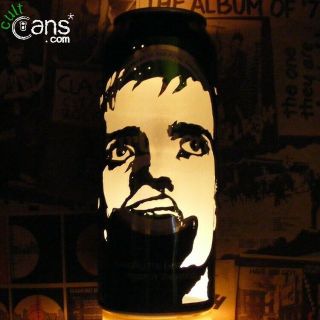 Ian Curtis Beer Can Lantern Joy Division Pop Art Portrait Candle Lamp