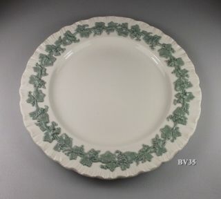 Wedgwood Queensware Celadon On Cream Color Shell Set Of (4) Salad Plates (crazed)