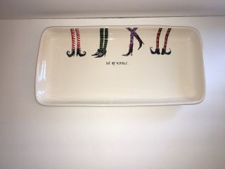 Rae Dunn Halloween Eat Up Witches Platter Tray