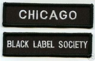Black Label Society Fan Member Club City Patch Set: Bls City Fan Chicago