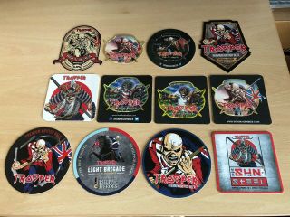 Iron Maiden - Trooper Robinson Beer Limited Edition Beer Mat Set X12 - Very Rare