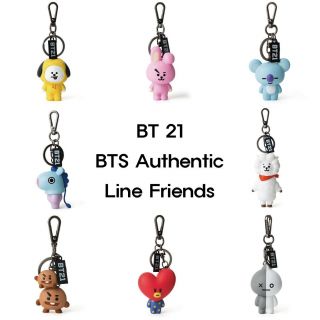 Bts Bt21 Figure Keyring Keychain Line Friends Official Goods Bangtan Boys K - Pop