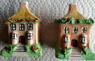 2 Antiques Staffordshire English Pottery Bank House