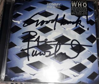 Pete Townshend Signed The Who Tommy Cd