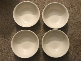 Corelle Sandstone Ivory/beige (4) 6 1/4” Soup/cereal Bowls Usa Exc