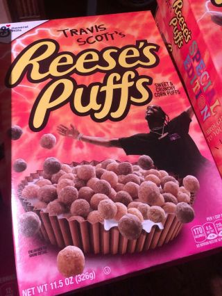 Travis Scott Reeses Puffs Cereal 2 Boxes Pack ($8 Per Box)