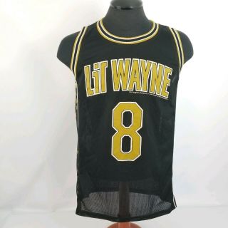 Lil Wayne 2010 Tour Black Basketball Jersey Carter 8 Young Money Mens Medium