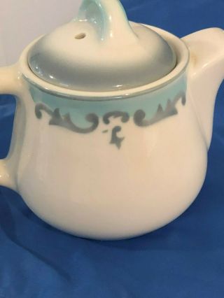 CHALET ON THE LAKE TEAPOT MEQUON WISCONSIN JACKSON CHINA 1946 - 1951 3