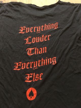 Motorhead rare Sacrifice Tour T Shirt Ex Large item (Lemmy) 2