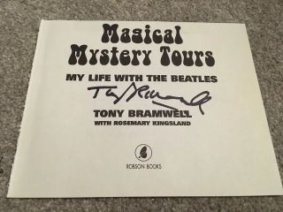 Tony Bramwell Apple Records Ceo Signed Autograph The Beatles Paul Mccartney