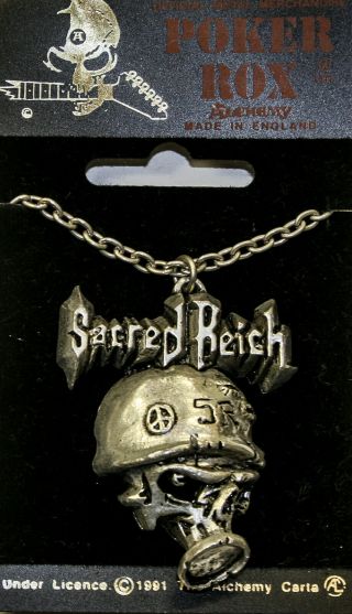Poker Rox Sacred Reich Necklace Pendant Rare Pp204