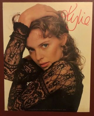 Kylie Minogue - Rare 10x8 Photo/postcard From 1988