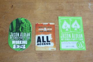 Jason Aldean - 3 X Backstage Pass 2 - Vip - Postage