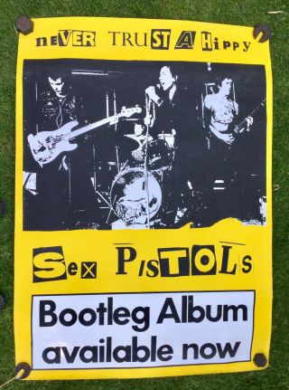 Poster Sex Pistols Never Trust A Hippy