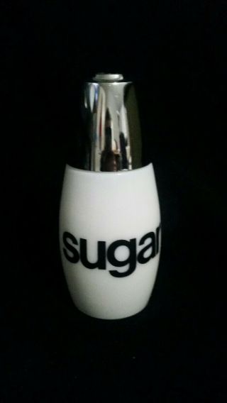 Rare Gemco Sugar Shaker Dispenser Black Writing