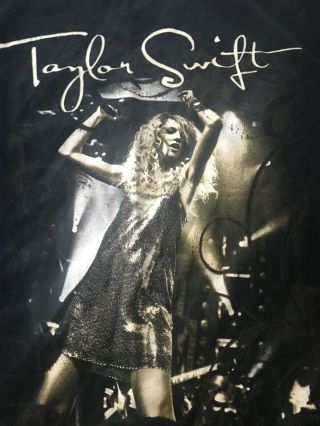Rare Taylor Swift Concert Shirt On Stage Tour Country Pop Music Band Promo