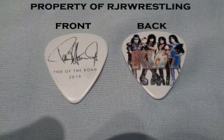 1 Kiss Paul Stanley Guitar Pick 2019 End Of The Road Tour The Starchild