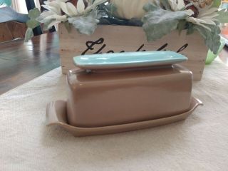 Vintage Red Wing Mid Century Modern Butter Dish W/ Lid