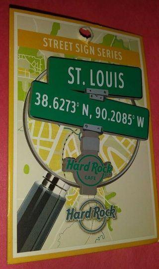Hard Rock Cafe Hrc St.  Louis Street Sign Series Collectible Pin Rare /le