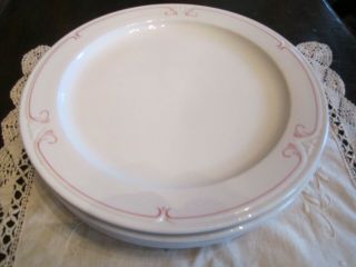 5 Vintage Syracuse China Co.  Dinner Plates Restaurant Ware 17 - B 9.  75 "