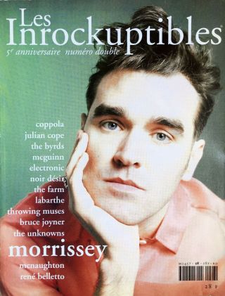 Morrissey Exclusive Interview & Photo Session In Inrockuptibles N°28 1991