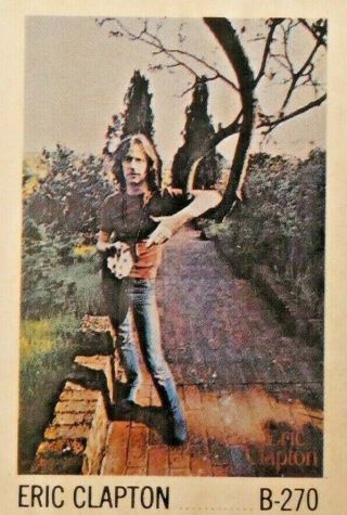 Vintage Nos 1969 Eric Clapton Poster In Plastic