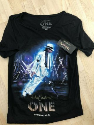 New: Official Michael Jackson T - Shirt Smooth Criminal Mj One Cirque Du Soleil Xs