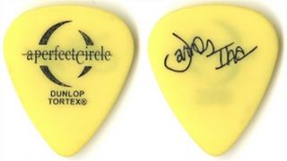 A Perfect Circle James Iha Authentic 2004 Tour Issued Signature Guitar Pick Tool