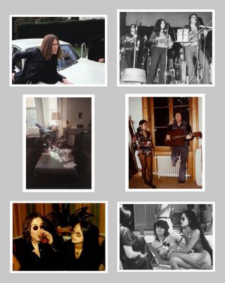 John Lennon,  Rare Photo Set,  6 Rare Real Photographs Beatles Yoko Ono May Pang