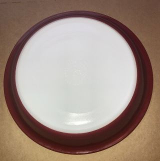 Rare Vintage Pyrex Burgundy / Maroon Pie Plate 1/2 Inch 40 2