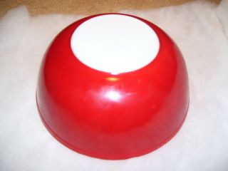 Vintage Pyrex Red 404 4 Quart Nesting Mixing Bowl Rare
