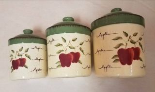 Home Interior Apple Orchard Canister Set (3)