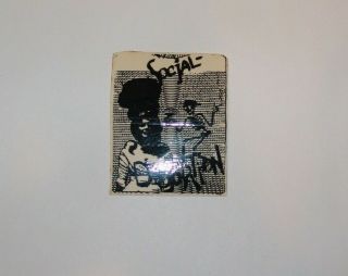 Social Distortion Vinyl Sticker,  2.  8 " X2.  2 " Socal Punk