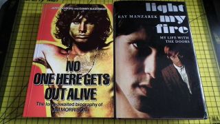The Doors / Jim Morrison / Ray Manzarek Books X 2 -